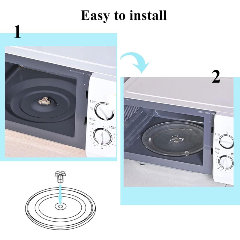 2 pcs Microwave Turntable Coupler Shaft Tray Coupler Bracket For Microwave Turntable ROller Guide Coupling Bracket — image 3