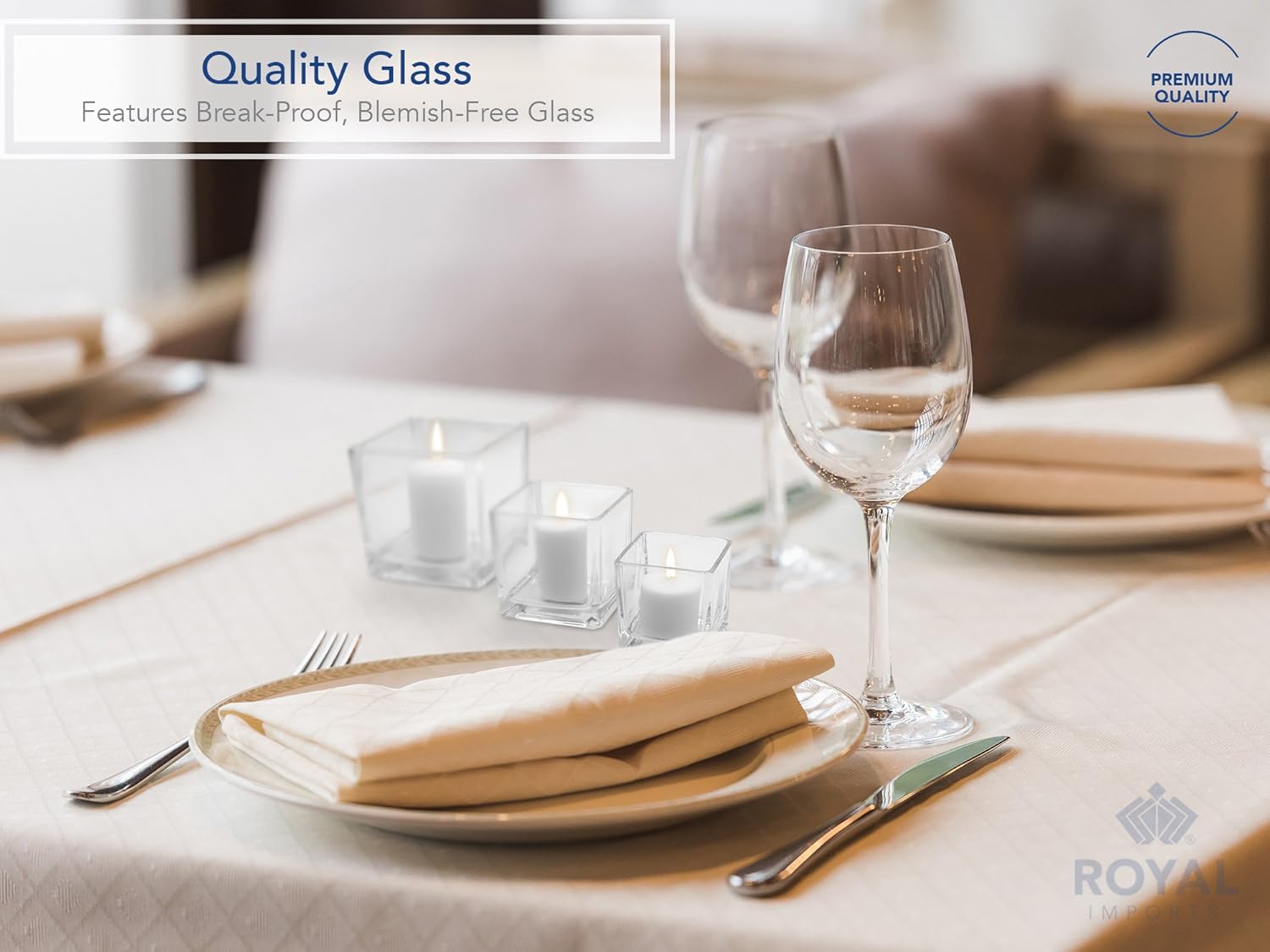 Flower Glass Vase Decorative Centerpiece for Home or Wedding - Clear Cube Shape, 2.5"x2.5"x2.5", Set of 12 β image 5