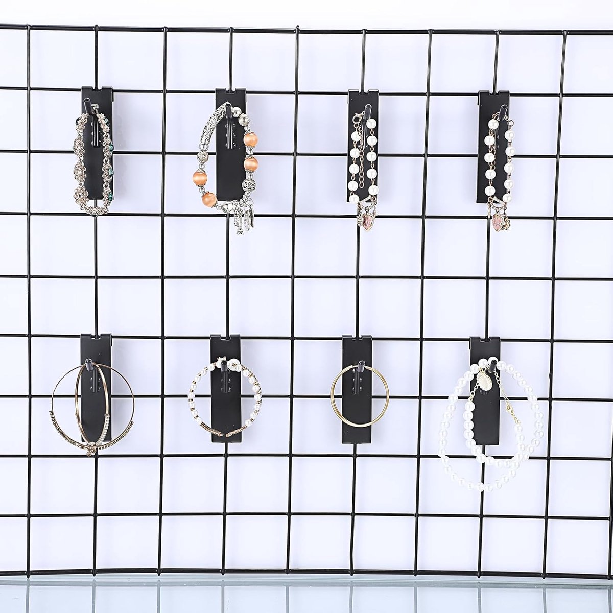 Gridwall Hooks 30 Pieces - 10/15/20cm - Iron - Black - Commercial Quality - Grid Wall Panels Accessory - Garage - Shop - Storage accessories — image 6