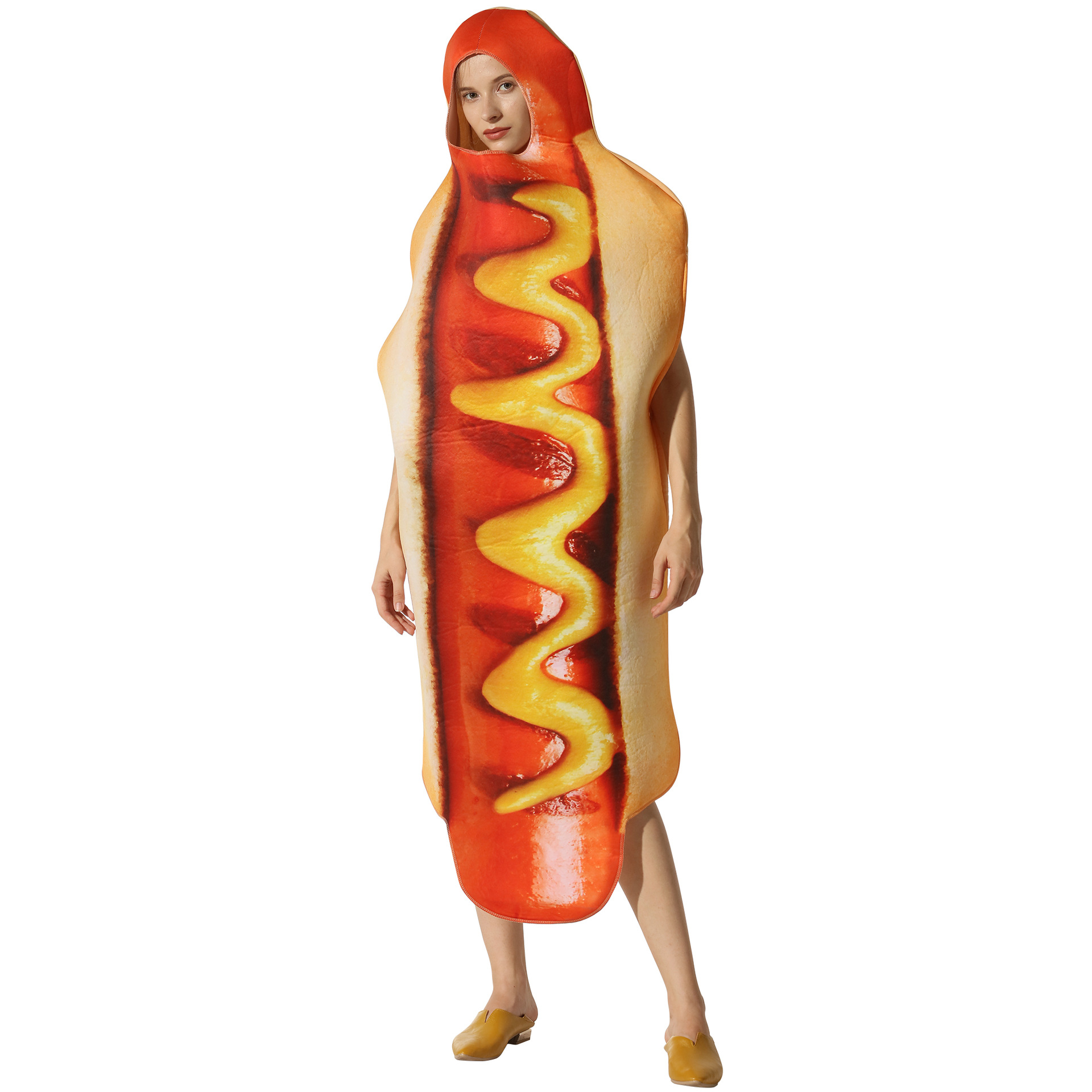 Halloween party costume hot dog cosplay costume stage performance_tfrf — image 4