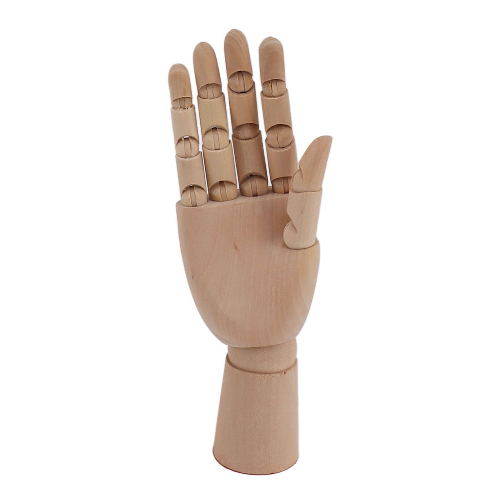 Flexible Wooden Hand Model Moveable Wooden Artists Manikin Hand Figure Hand Model for Sketching Drawing Painting 7116A 0201 Right Hand Small โ image 2