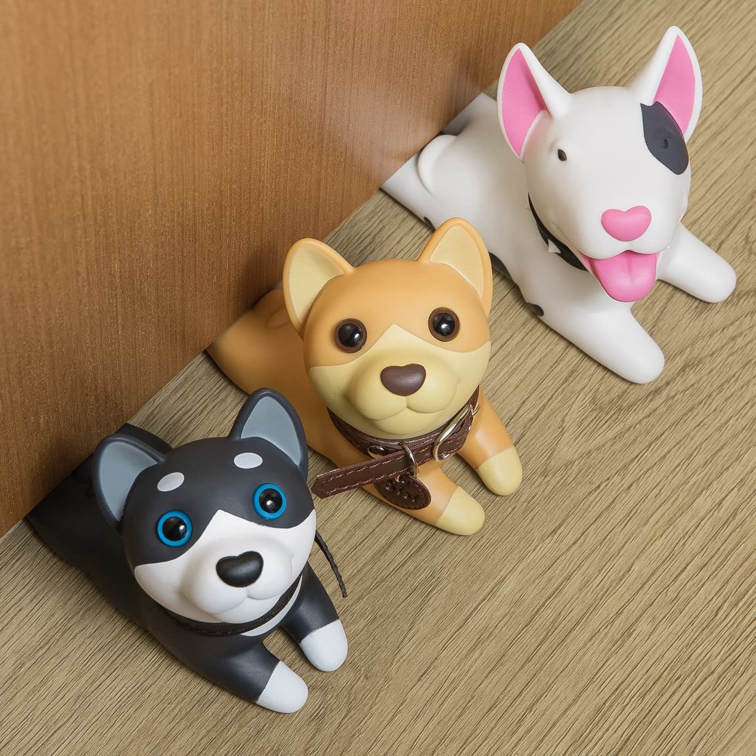 Door Stopper, Cute Dog Door Stop, Decorative Door Wedge for Home and Office Non perforated door stop(3 pcs) โ image 3
