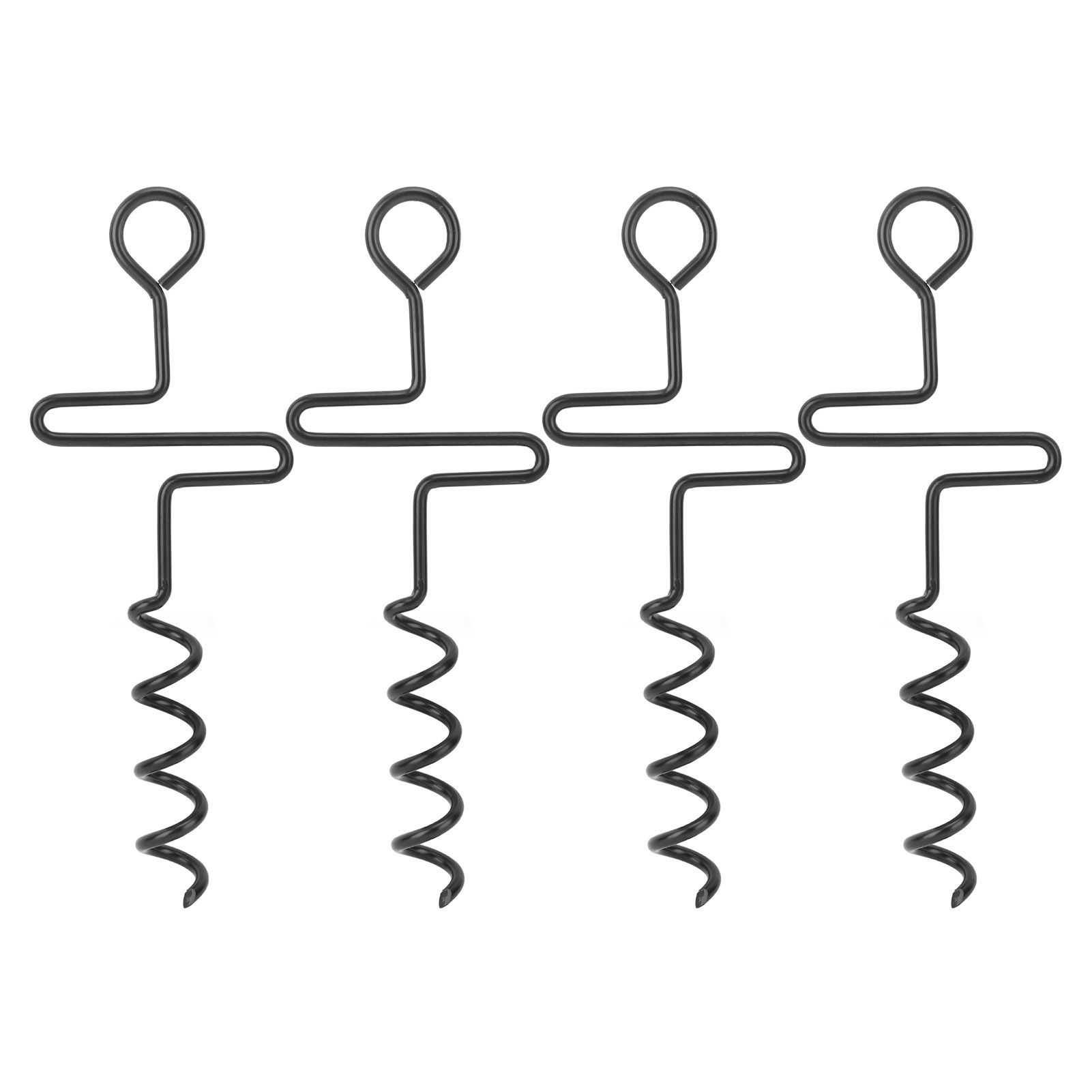 4PCS Spiral Tent Tacks Iron Stable Spiral Type Heavy Duty Spiral Tent Stake for Tent Trampolines Garden Fence โ image 4