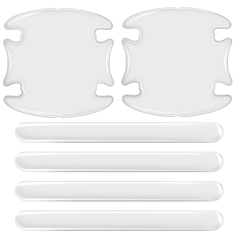 Ning z Car Door Handle Anti Scratch Sticker Transparent Door bowl/4 pieces โ image 3