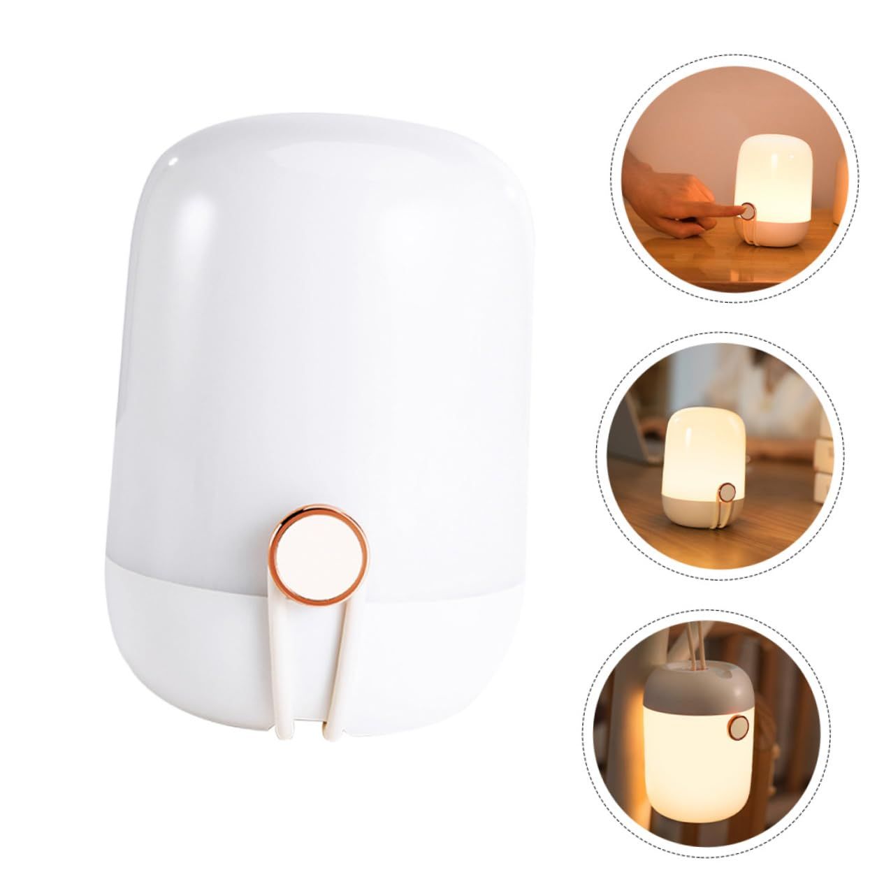 1set Led Portable Night Light Kids Night Lamp Bedside Night Lamp for Bedroom Night Lamp with Touch Control Breastfeeding — image 2
