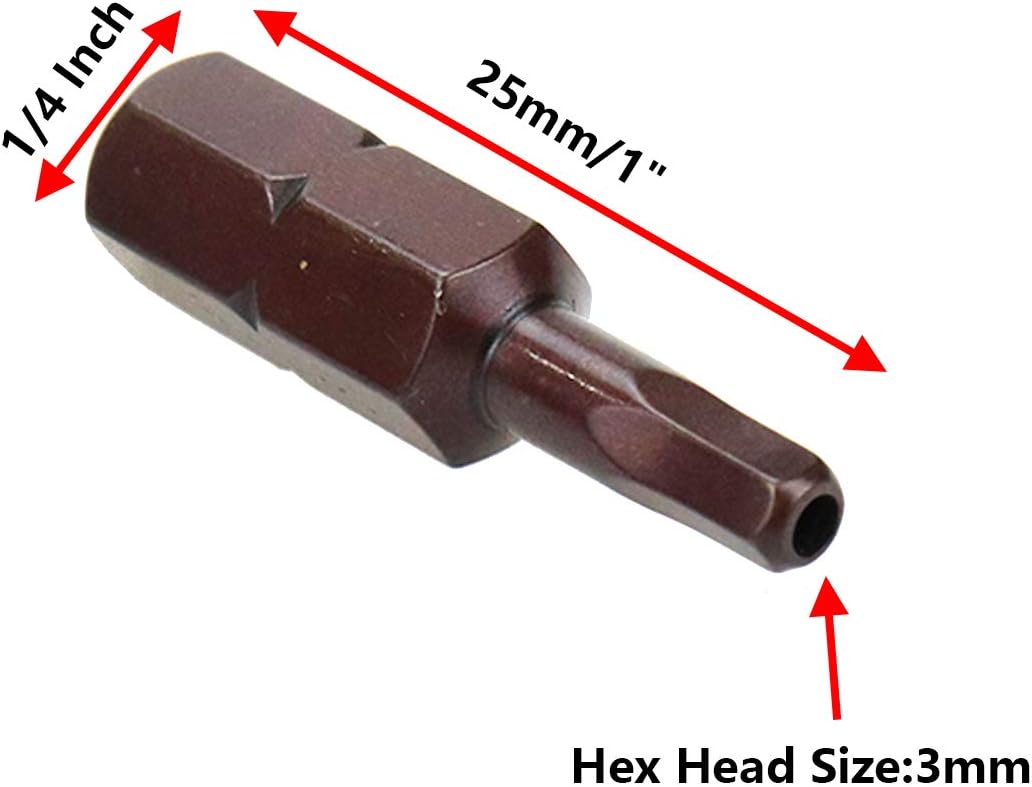 3mm Hex Tamper Resistant Bit Set 1/4 Inch Hex Shank Magnetic Bit Set 1 Inch Length - 24pcs โ image 2