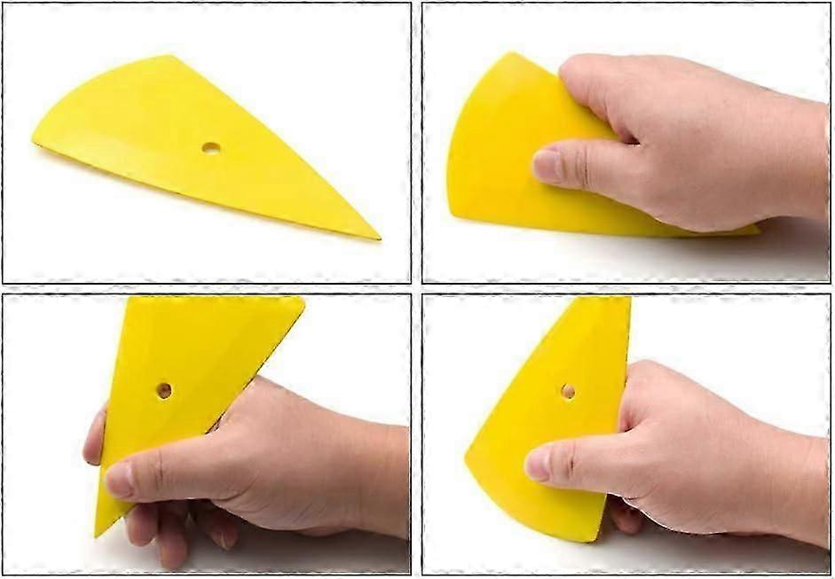 Car Vinyl Wrap Felt Squeegee Tool, Applicator for Window Tint, Yellow — image 2