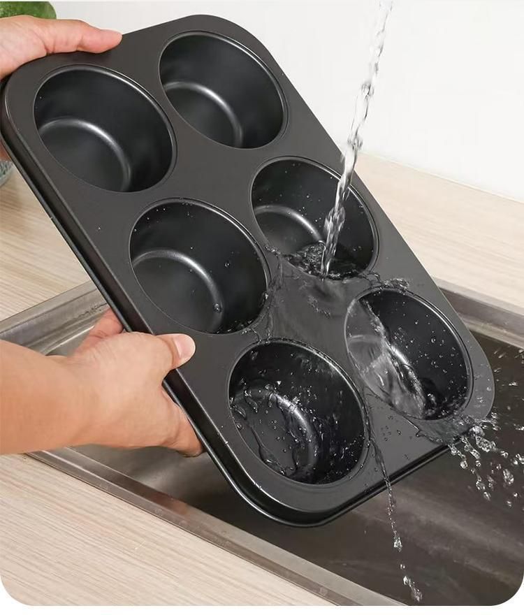 6-Cup Muffin Tray Black — image 2