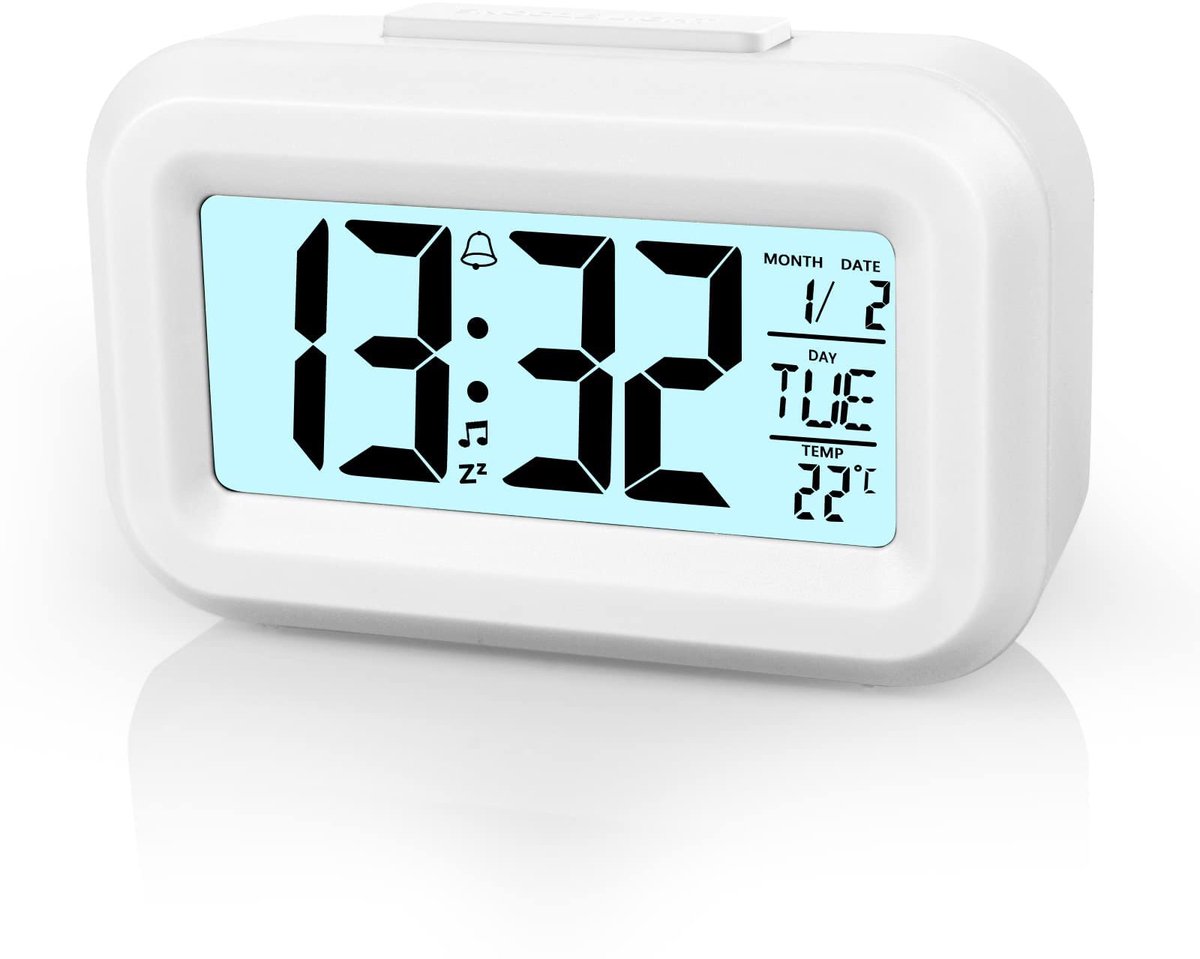Wekker Digital - Klok Children's - Wekker Children's - Alarm Clock - Travel Alarm Clock - LED Display Clock - Adjustable 12/24 Hour Snooze Function