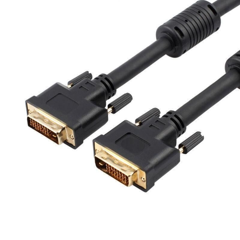DVI Black Cable Male DVI-D for LCD Monitor Computer PC Projector DVD Cord Lead - 3M — image 4
