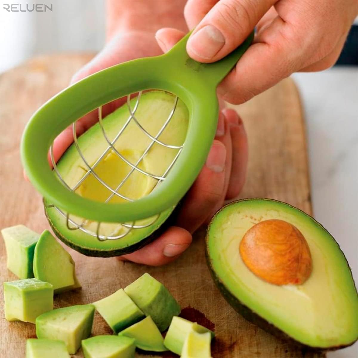 Avocado splitting tool - Stainless steel, dishwasher safe, portable fruit tool - For splitting avocados, kiwis, avocados and similar fruit — image 5