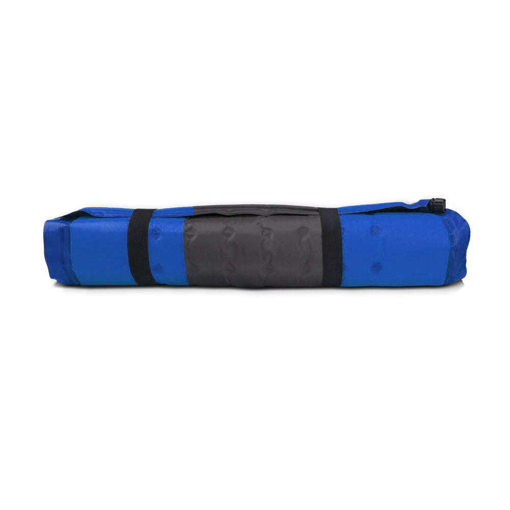 Self Inflating Mattress Sleeping Pad Mat Air Bed Camping Camp Hiking Joinable - blue — image 4