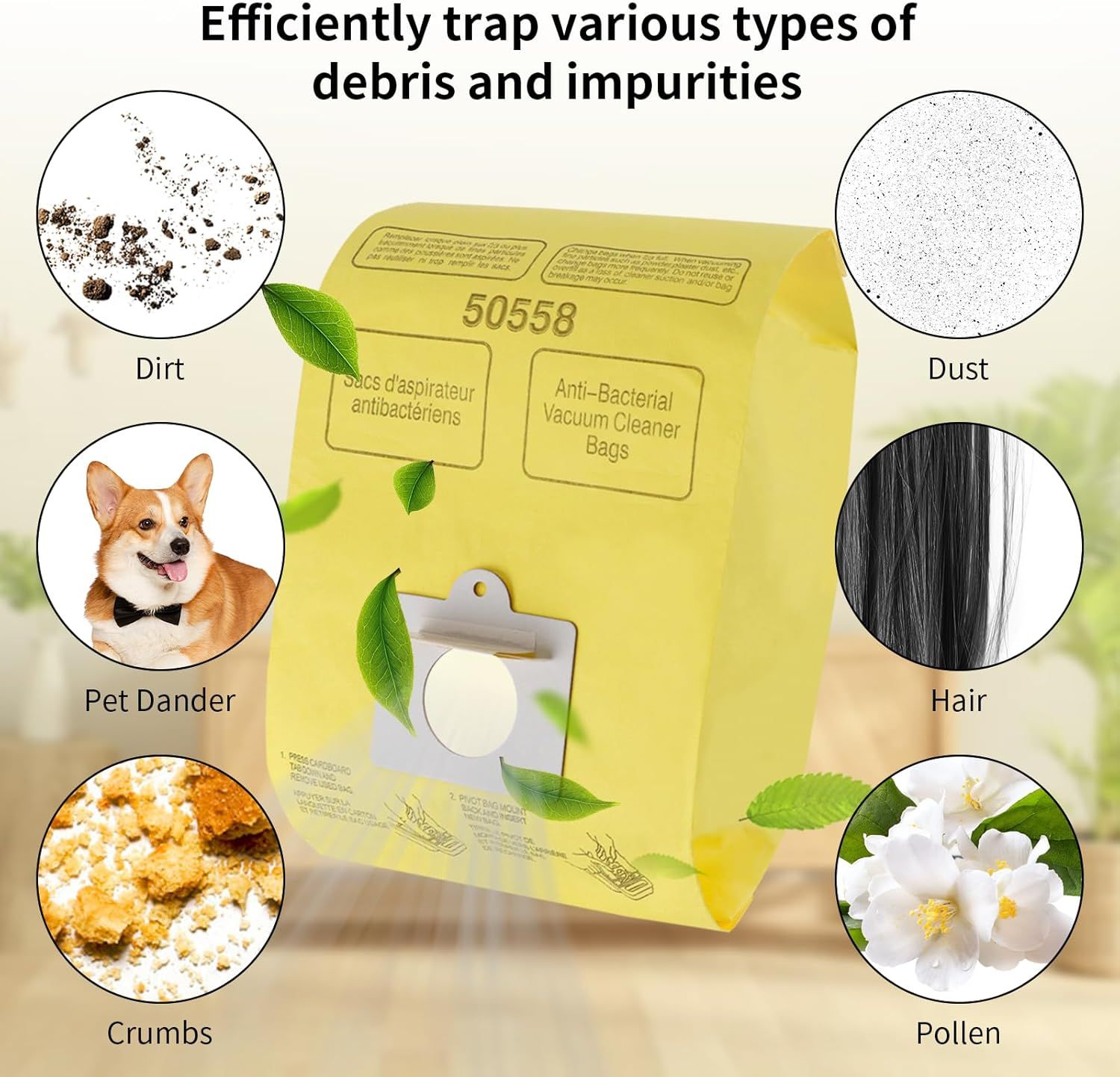 Vacuum Cleaner Bags it or Kenmore Canister Type C/Q 50555 50557 50558 and Type C-5, 10PCs By — image 5