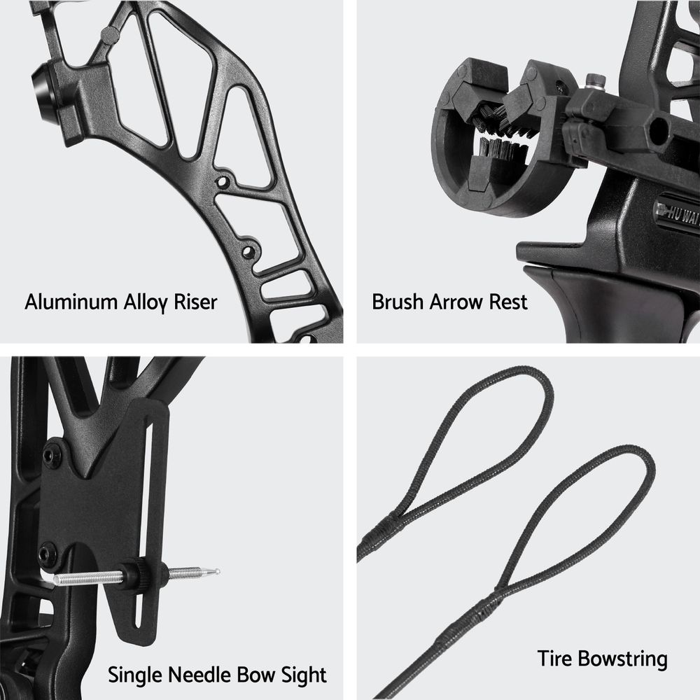 Everfit 55lbs Bow Arrow Set Recurve Takedown Archery Hunting for Beginner Red โ image 5