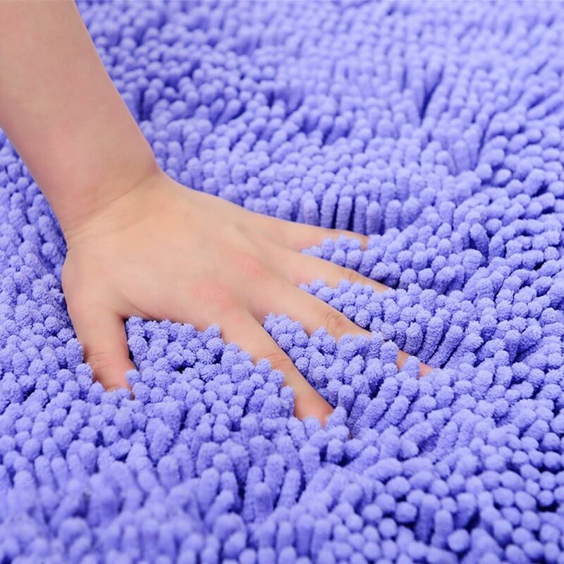 Soft Shag Bath Mat Kitchen Rug Door Mats Doormats Non-Slip Strip Absorbent Doormat Bath Shower Mat Shaggy Rug - 60 × 90 — image 3