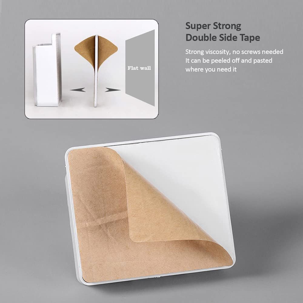 Wall Mount Phone Holder, Phone Stand with Adhesive and Data Cable Receiving Hole, Phone Holder for Shower, Charging, RV — image 5