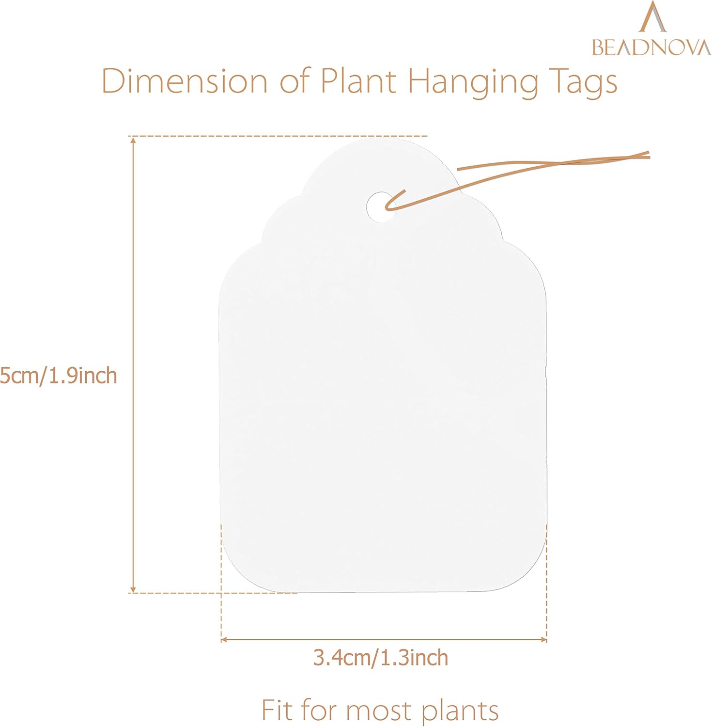 Plant Hanging Tags 500pcs Tags with String Reusable Plant Labels Markers Plastic Garden Signs Garden Markers for Outdoor (2 Inch, Mix Color) โ image 2
