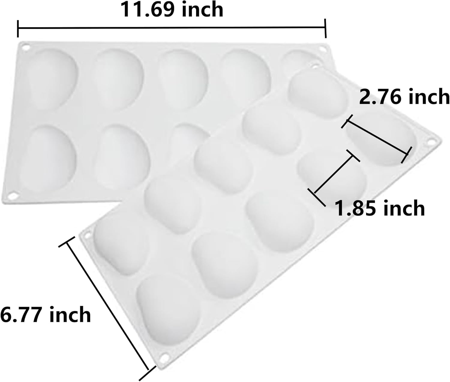 Mango silicone mould - For baking mousse cakes - fruit French desserts, pastries, chocolate, ice cream - cake decoration moulds - 3D mango shape - 10 — image 3