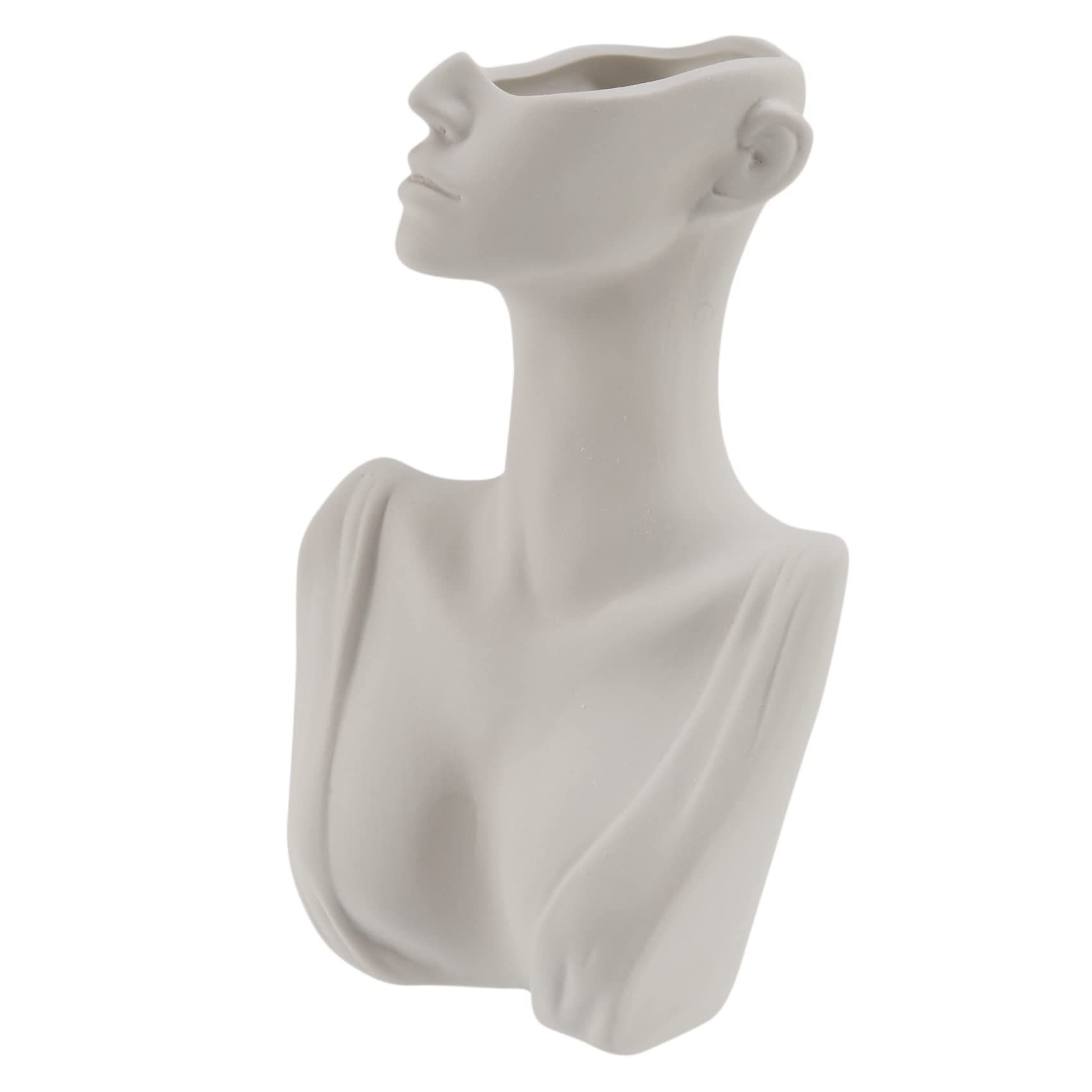 Human Head Face Flower Vases Portrait Vase Decorative Nordic Flower Pot Ornament Ceramics Statue Crafts Home — image 4