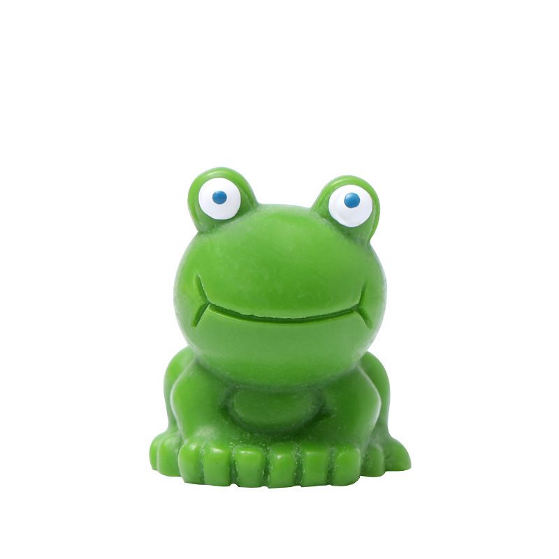 4pcs Blue-Eyed Mini Resin Frog Figurine - Cute Cartoon Moss Micro Landscape Mini Frog Decoration DIY Garden Home Decor