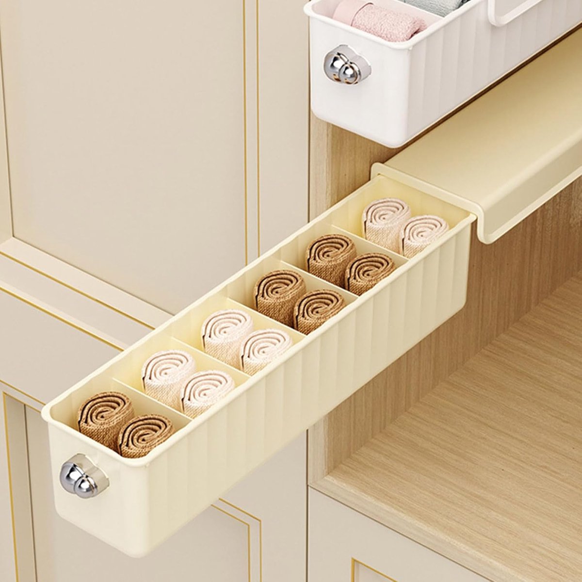 Underwear Storage Boxes - 2 Pieces - Organizer - Drawer Organizer - Storage System - Clothing Organizer - Closet Organizer - For Wardrobe - Storage Basket — image 2