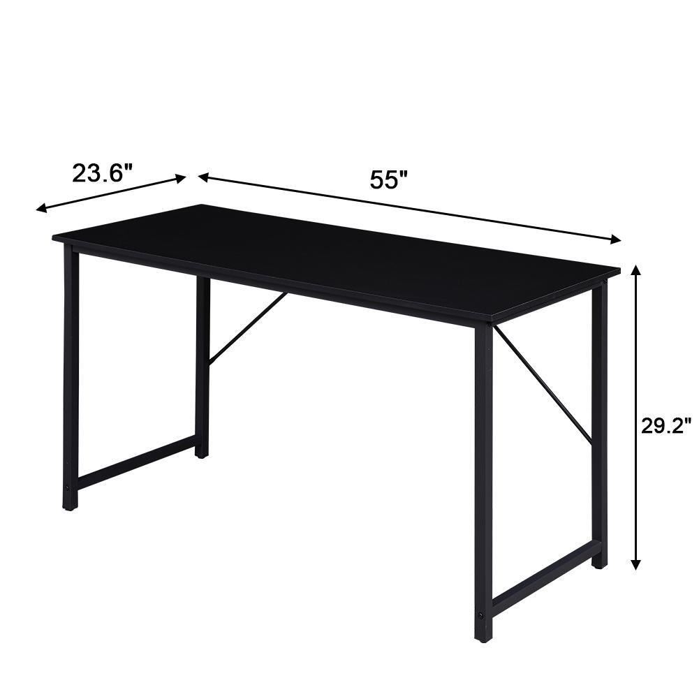 YES4HOMES Computer Desk, Sturdy Home Office Gaming Desk for Laptop, Modern Simple Style Writing Table, Multipurpose Workstation β image 2
