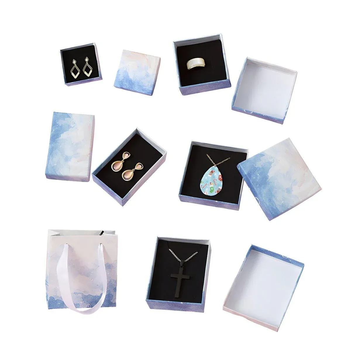 20PCS Cloud Jewelry Box Earrings Necklace Ring Bracelet DisplayOrganizer - 9*9*3cm(Box) — image 3