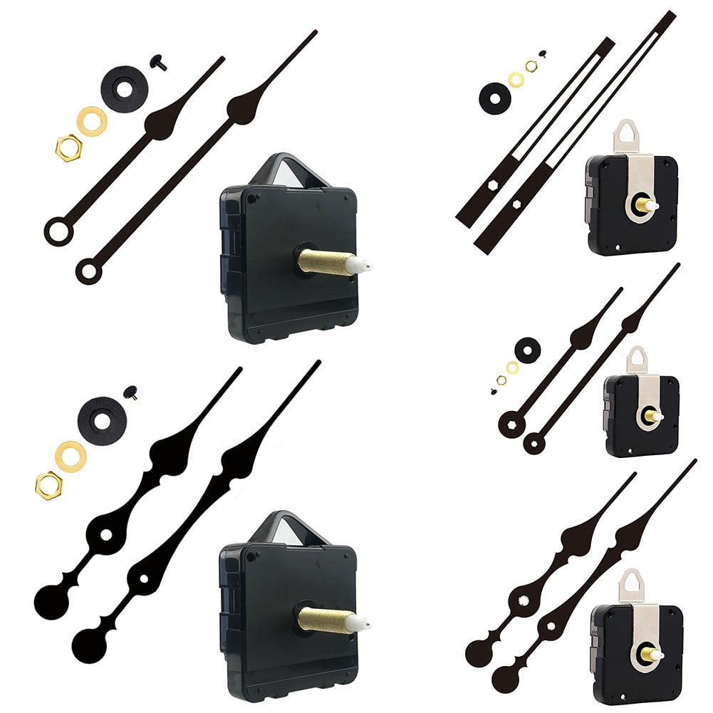 Silent Quartz Clock Movement Kit, High Torque DIY Wall Clock Mechanism Replacement Parts with Long Black Hands for Clock Repair — image 5
