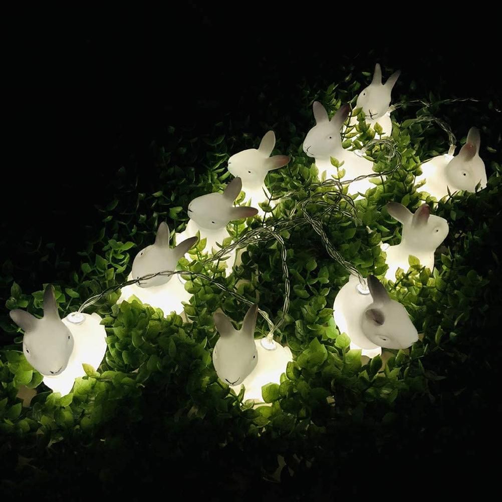 1.5m Easter Rabbit String Light 10 LED Lamp Easter Bunny Decorative Light Easter Decoration Happy Easter Decor — image 3