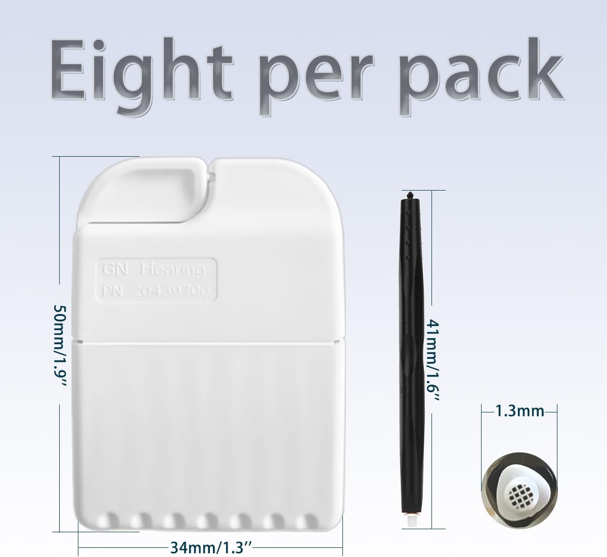 GN Cerustop Wax Guards PN 20439700 Filters for Resound/phonak/Unitron/Resound/Beltone/Widex Heaing Aids with Cleaning Brush Tools Kit and Carry Case-3packs โ image 2
