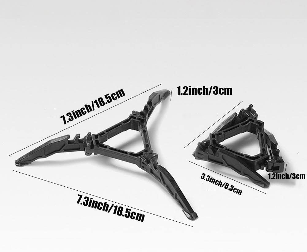 2Pcs Camping Stove Fuel Can Stabilizer, Mini Foldable Outdoor Hiking Cooking Gas Tank Bracket,Foldable Cartridge Canister Tripod (Black) โ image 4