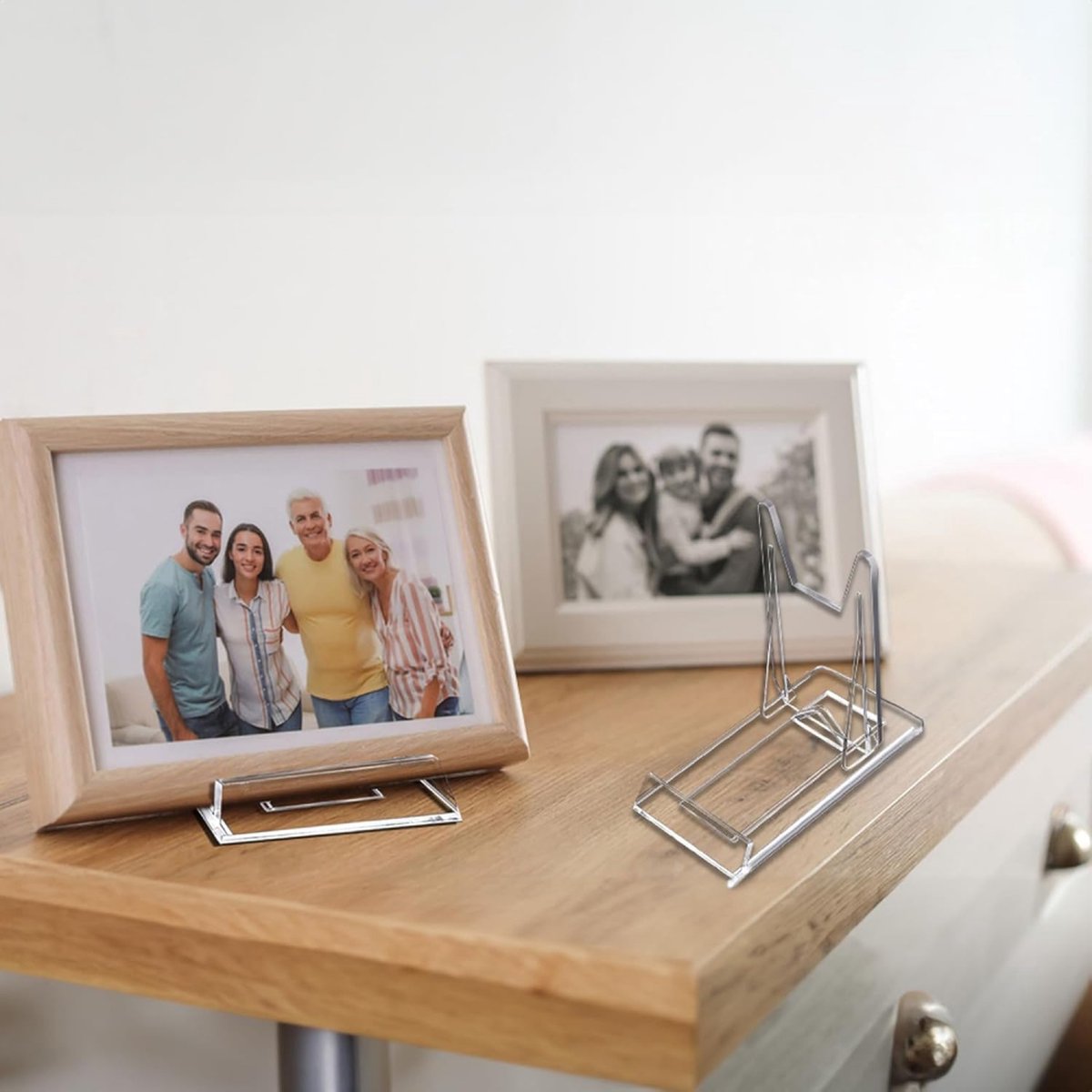 Plate Stand - 6 Pieces - Plate Rack - Plate Holder - Plate Display - Sliding Stand - Phone Holder - Business Card Holder - Book Stand - Support - Rack - Plates — image 4