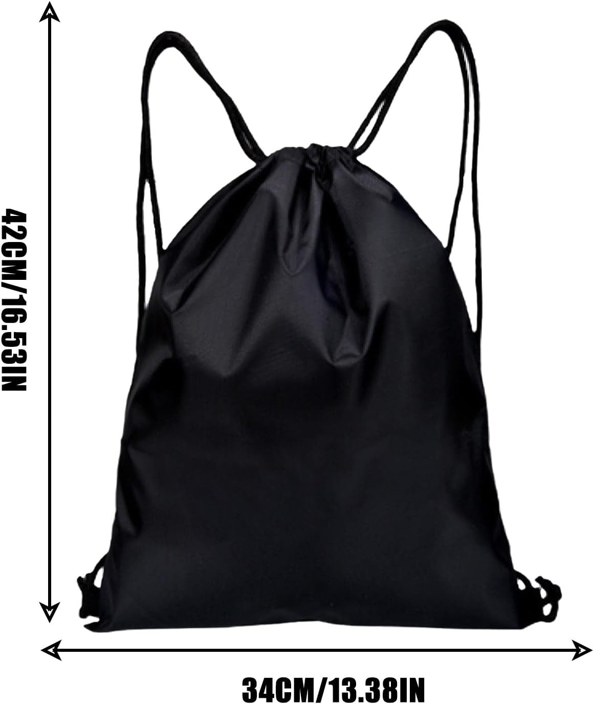Drawstring Backpack Sports Gym Bag for Women Men,Folding Sport Backpack Drawstring Bag for Home Travel Storage Use — image 2