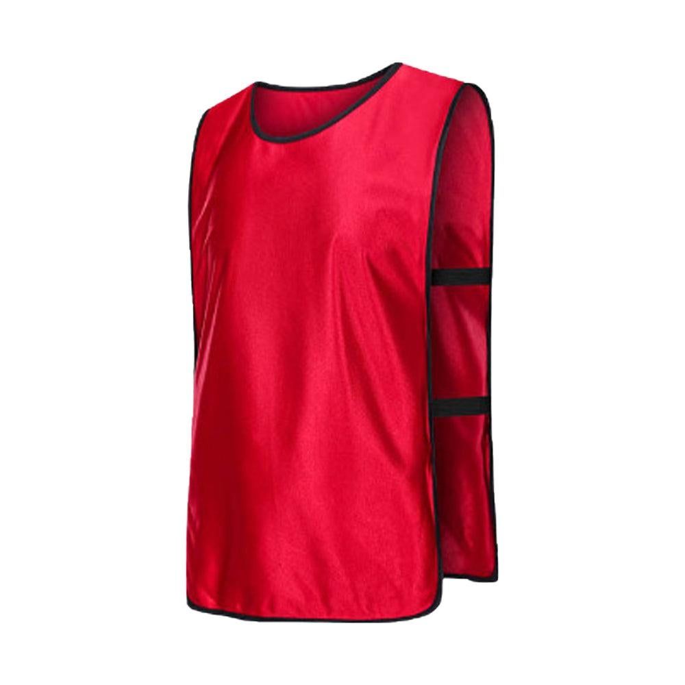 4Pcs Scrimmage Training Vest Team Sports Games Practice Jersey Red — image 4