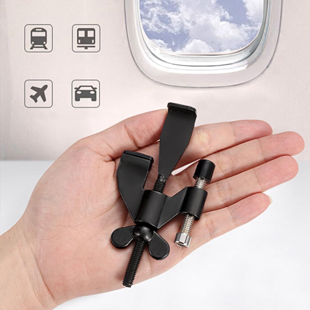 Portable Door Lock - Extra Security for Hotels & Travel - Self-Adhesive No Drilling Required - Black - 1 Piece — image 4