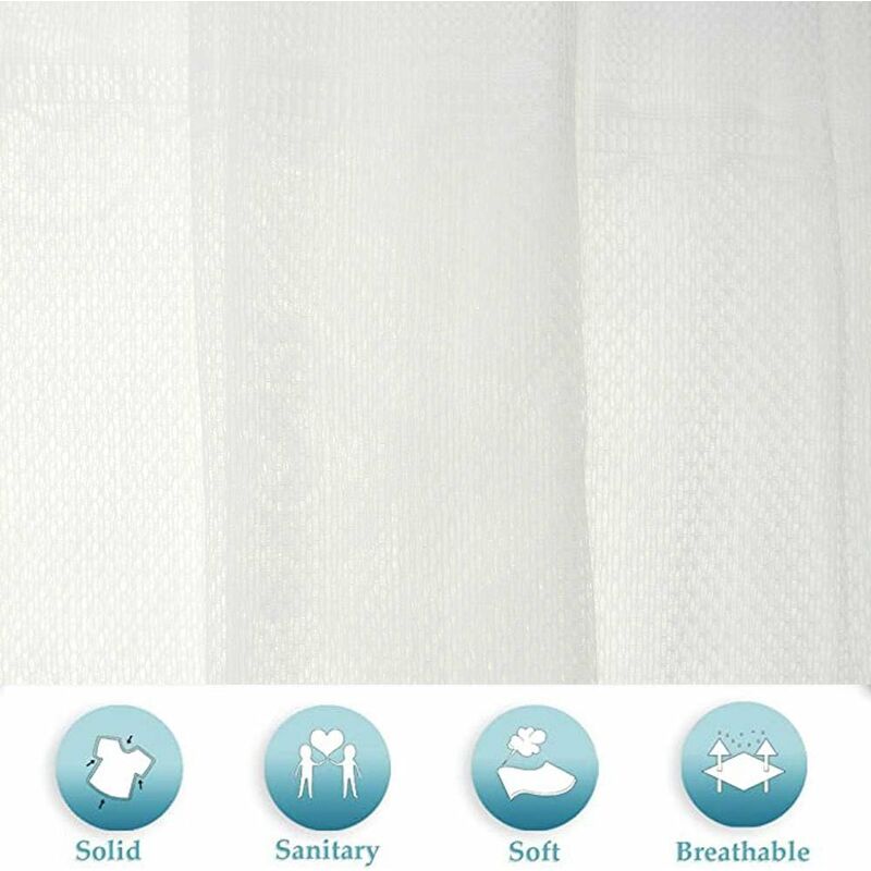 Lace Door Curtain, 60Cm X 180Cm Semi Sheer Window Voile Curtains, Embroidered Curtain For Home Decor Living ROom โ image 3