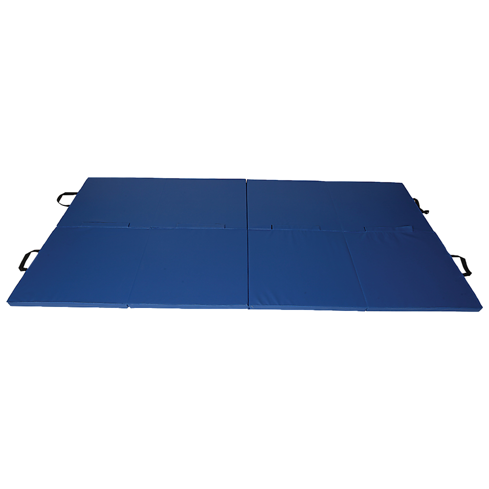 Folding Blue Exercise Mat โ Gymnastics, Martial Arts, Yoga, Karate & Judo Training