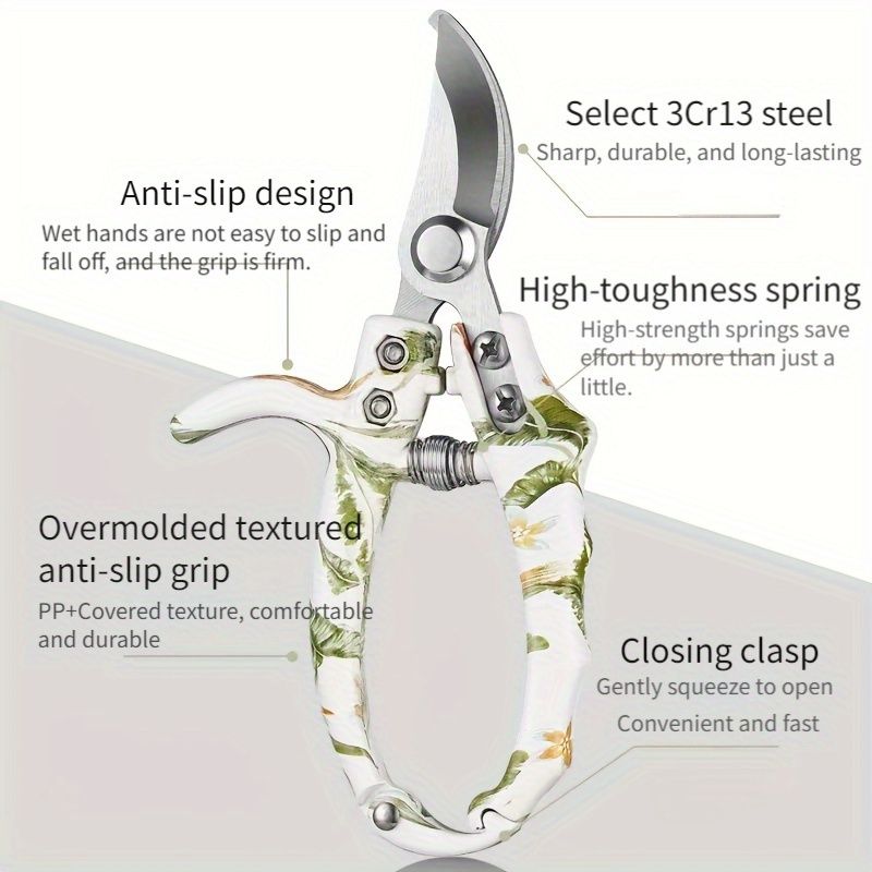 Garden and Horticulture Scissors | Pruning Shears | Indoor Potted Plant Scissors | Branch Trimming Tools | Manual Pruning Shears | Labor-saving Scissors Curved — image 5