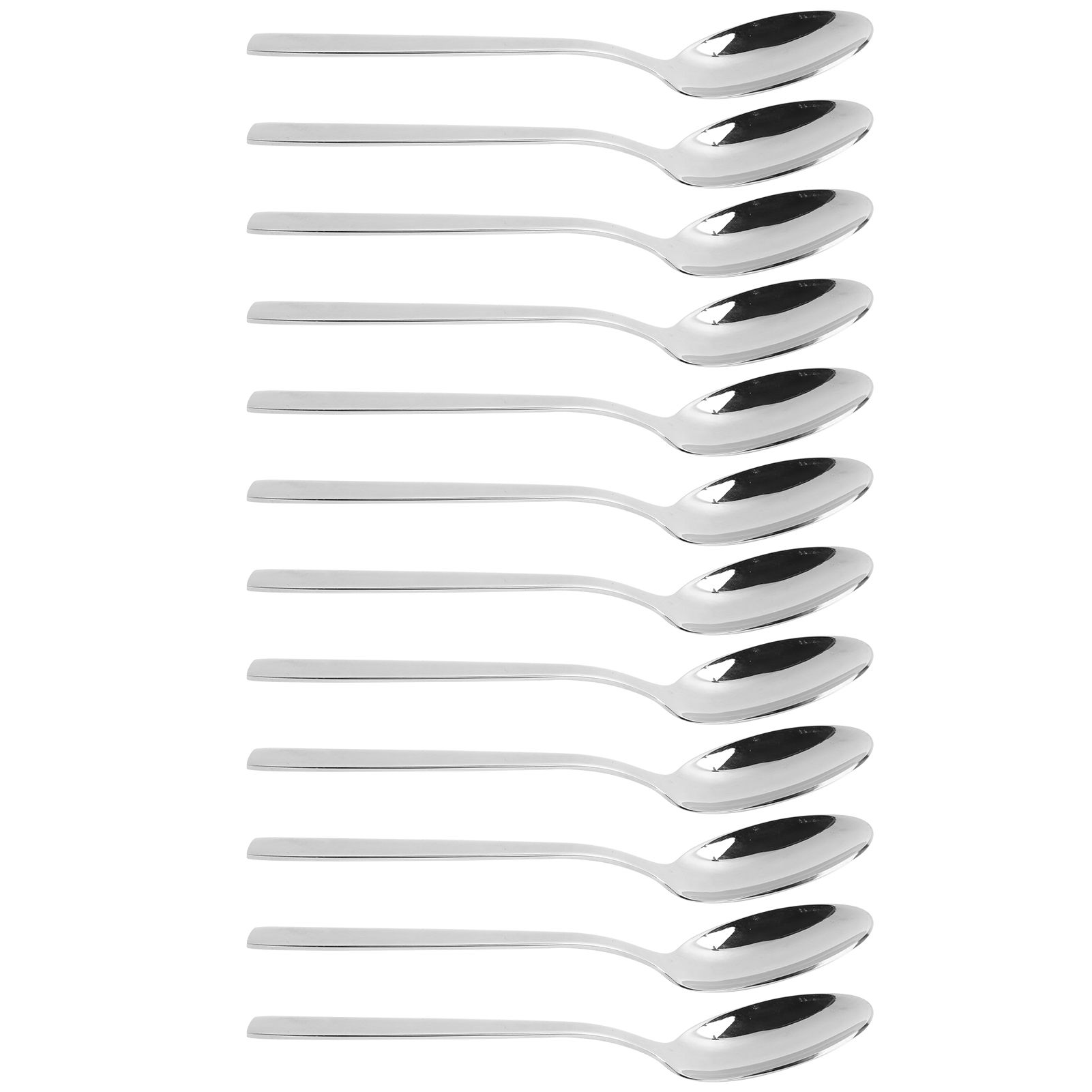 12Pcs Long Handle Dessert Spoon 316 Stainless Steel Soup Coffee Stirring Spoon Cutlery — image 3