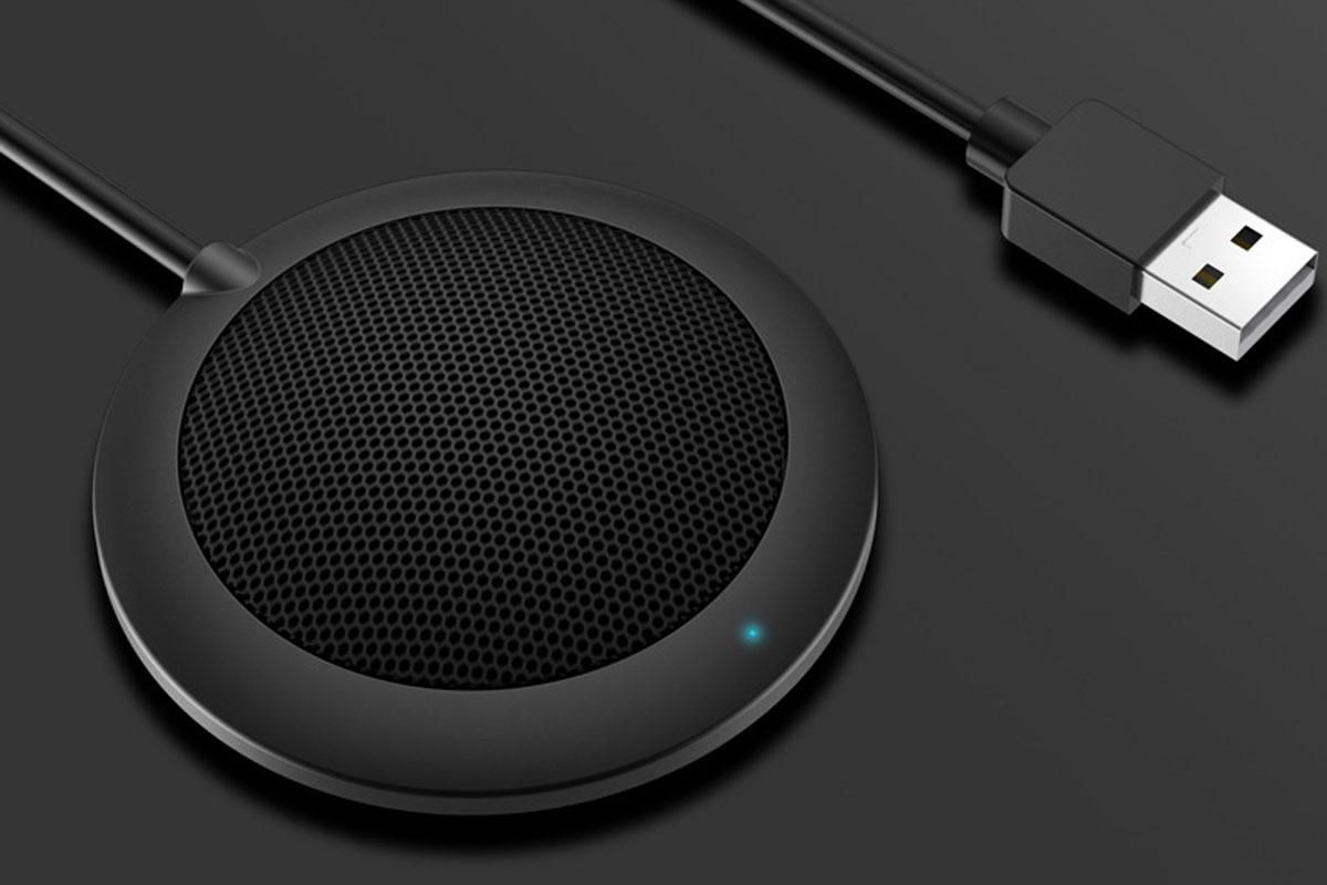 Conference USB Microphone Computer Desktop Mic with LED Indicator Plug and Play — image 4