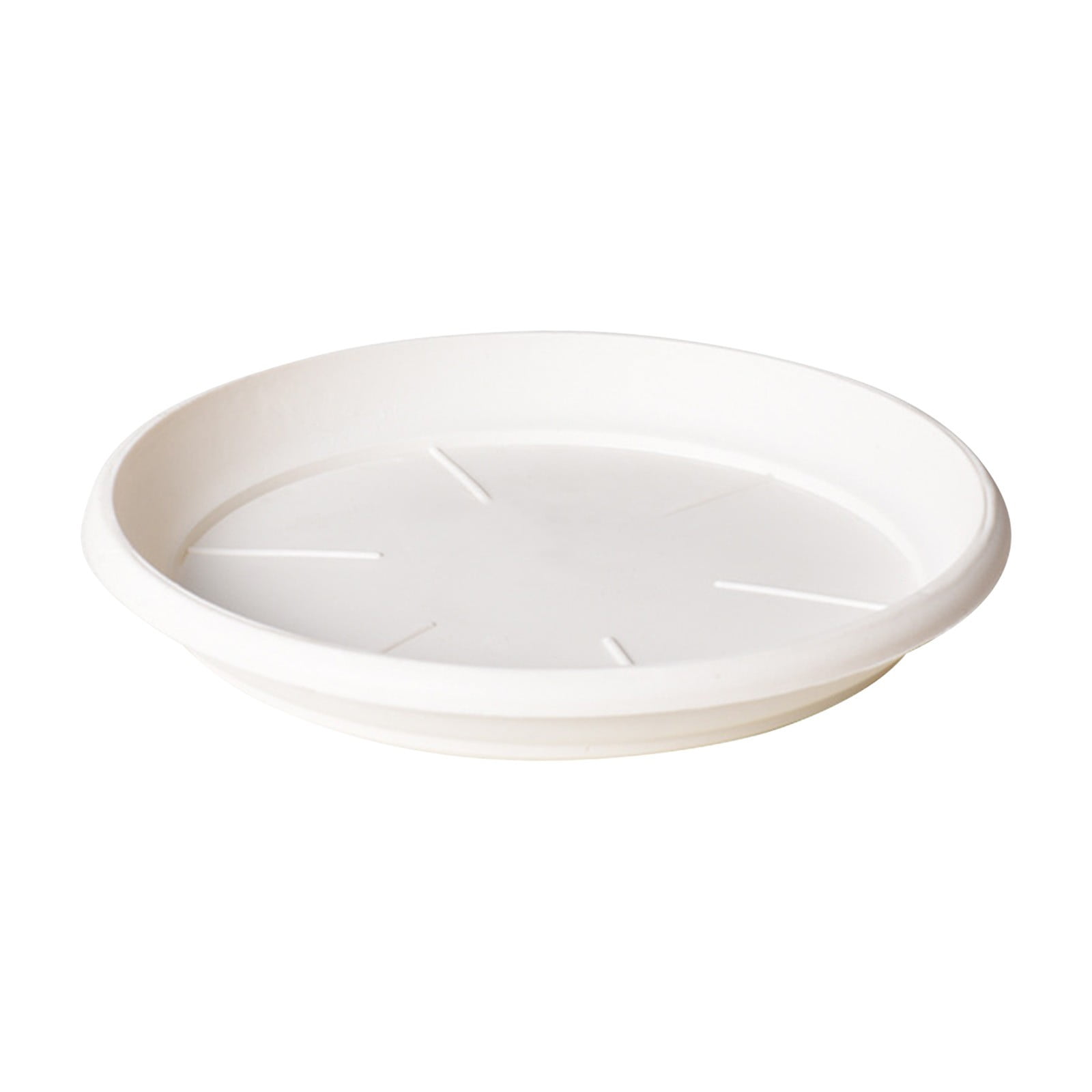 6 Pack Plant Saucer Tray 3.6 inch, Heavy Duty Plastic Pot Plant Drip Trays Saucers for Indoors Outdoor, Plant Water Tray for Planters 5.9" White โ image 2