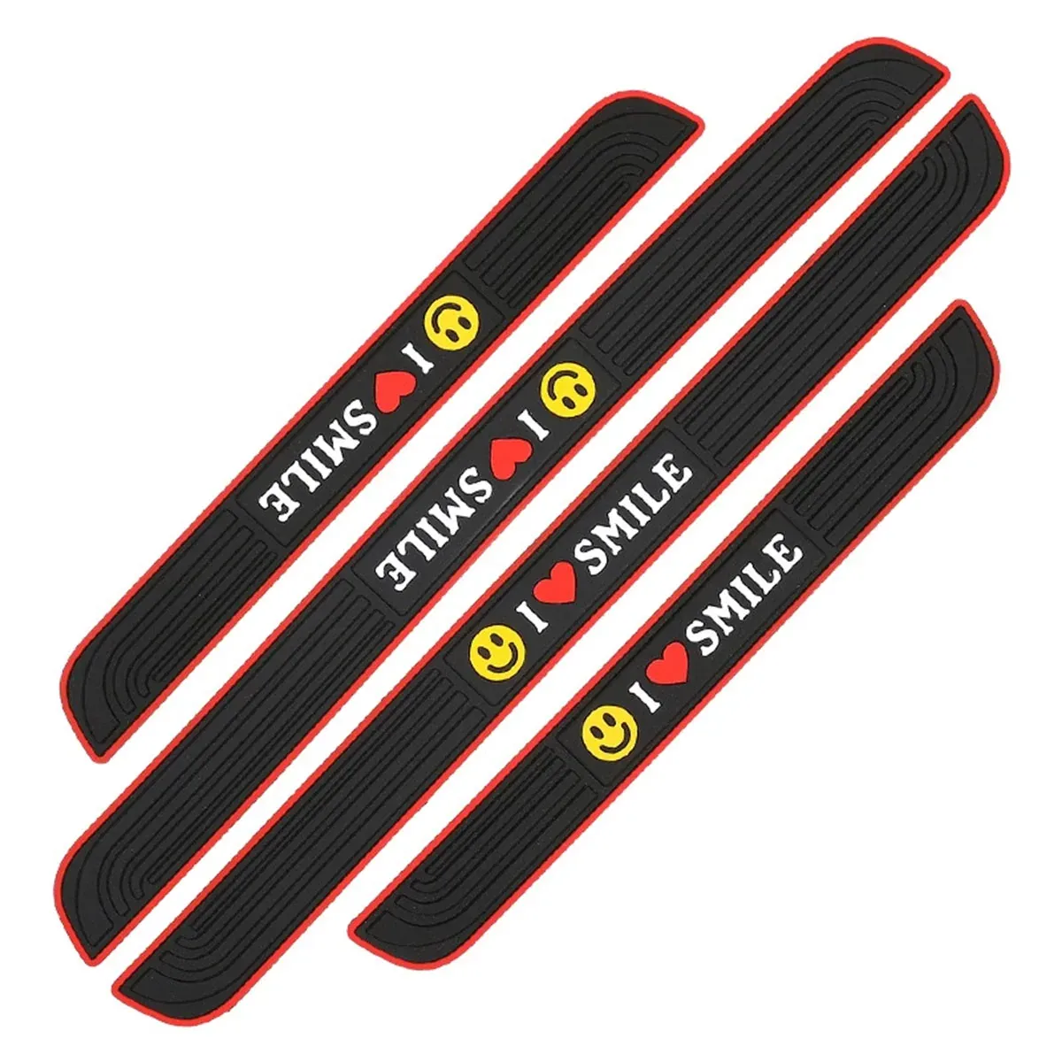 4PCS Car Threshold Bar Sticker Pedal Strip Anti Collision Door Sill Protector โ image 2