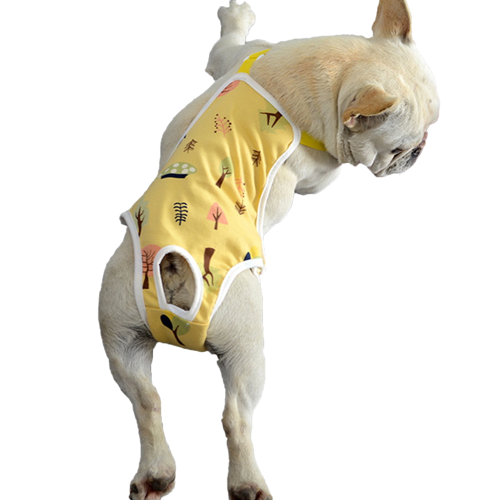 Pet Sanitary Pants Adjustable Band Menstruation Shorts Washable Dog Diaper Pet Physiological Pants for Indoor S Yellow โ image 3