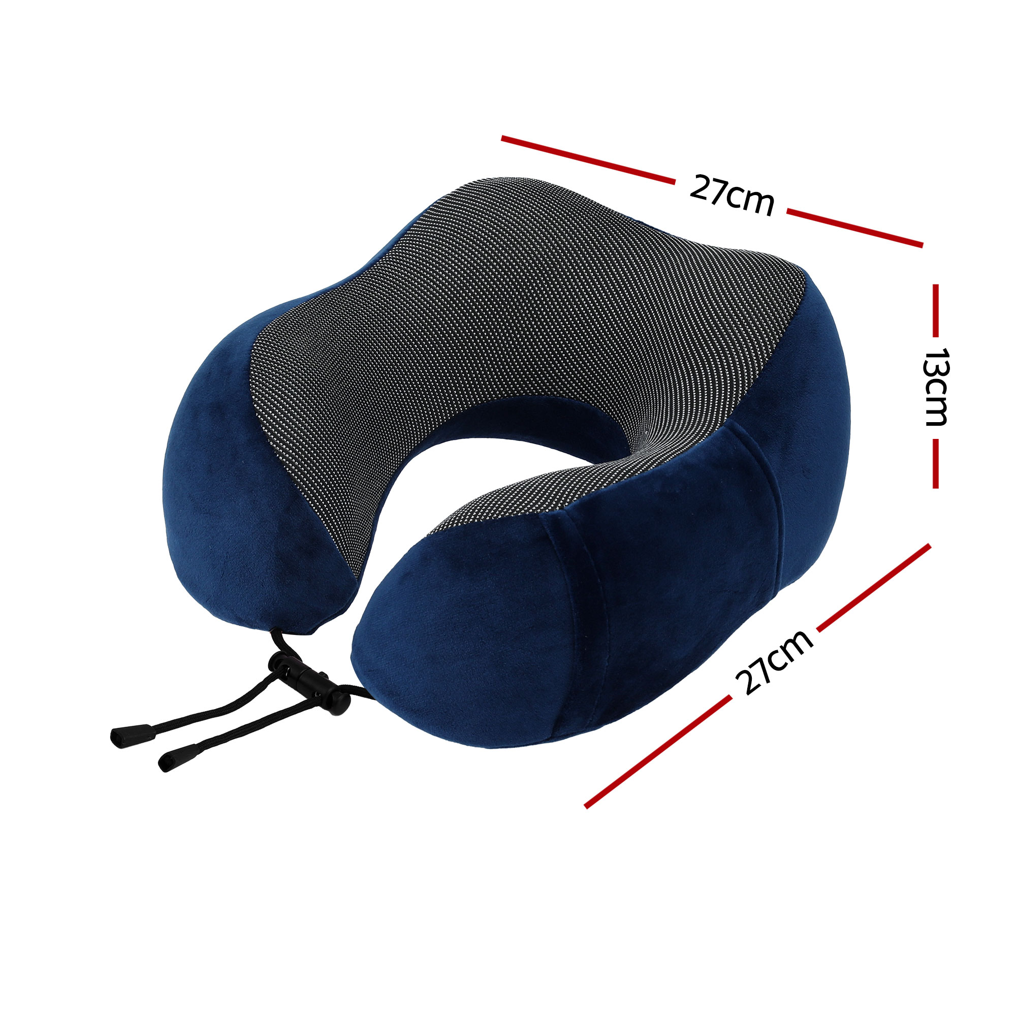 Wanderlite Travel Pillow for Airplanes Memory Foam Neck Pillows for Traveling, Soft & Washable Cover with Storage Bag, Portable Plane Accessories for Airplanes — image 2