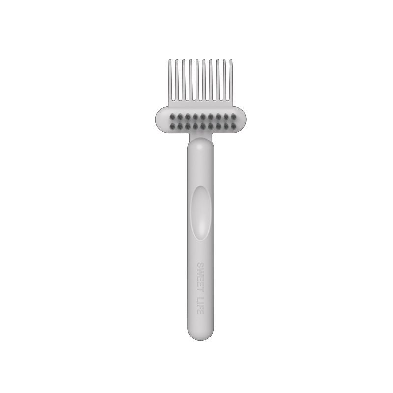 Air Cushion Comb Cleaning Brush Tool Hair Airbag Comb Cleaner - Gray