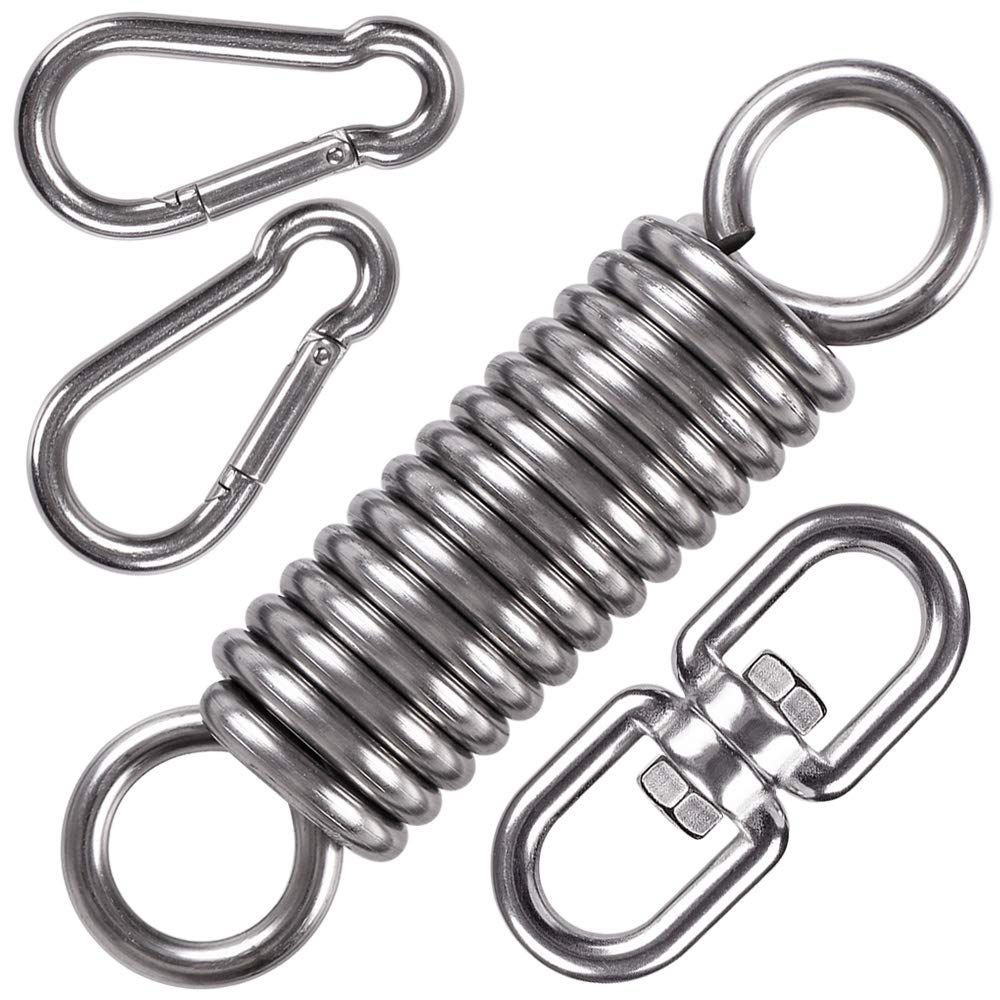 Hammock Chair Hanging Kit Swing Spring Hardware, Heavy Duty Suspension Swivel Hanger Hook for Punching Bags, Heavy Bag