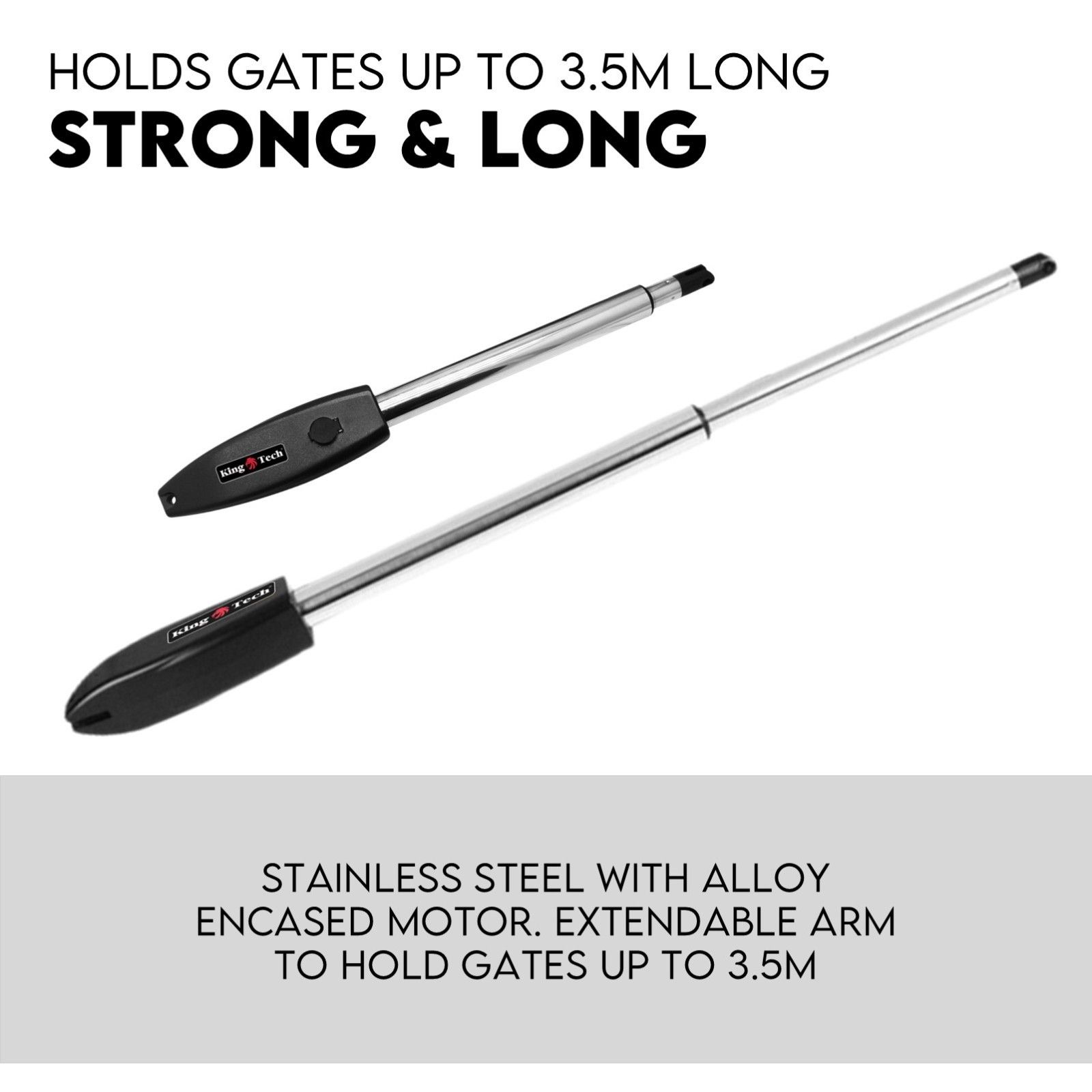 Double Swing Gate Opener Automatic Full Solar Power Kit Remote Control — image 6