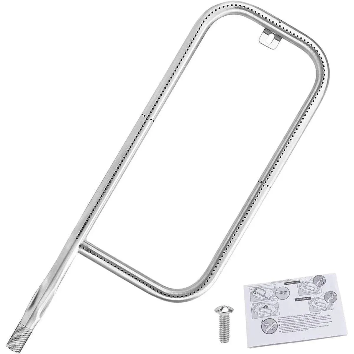 For Weber Q200 Q220 Q2000 Q2200 Stainless Steel Grill Burner Tube With Screw — image 2