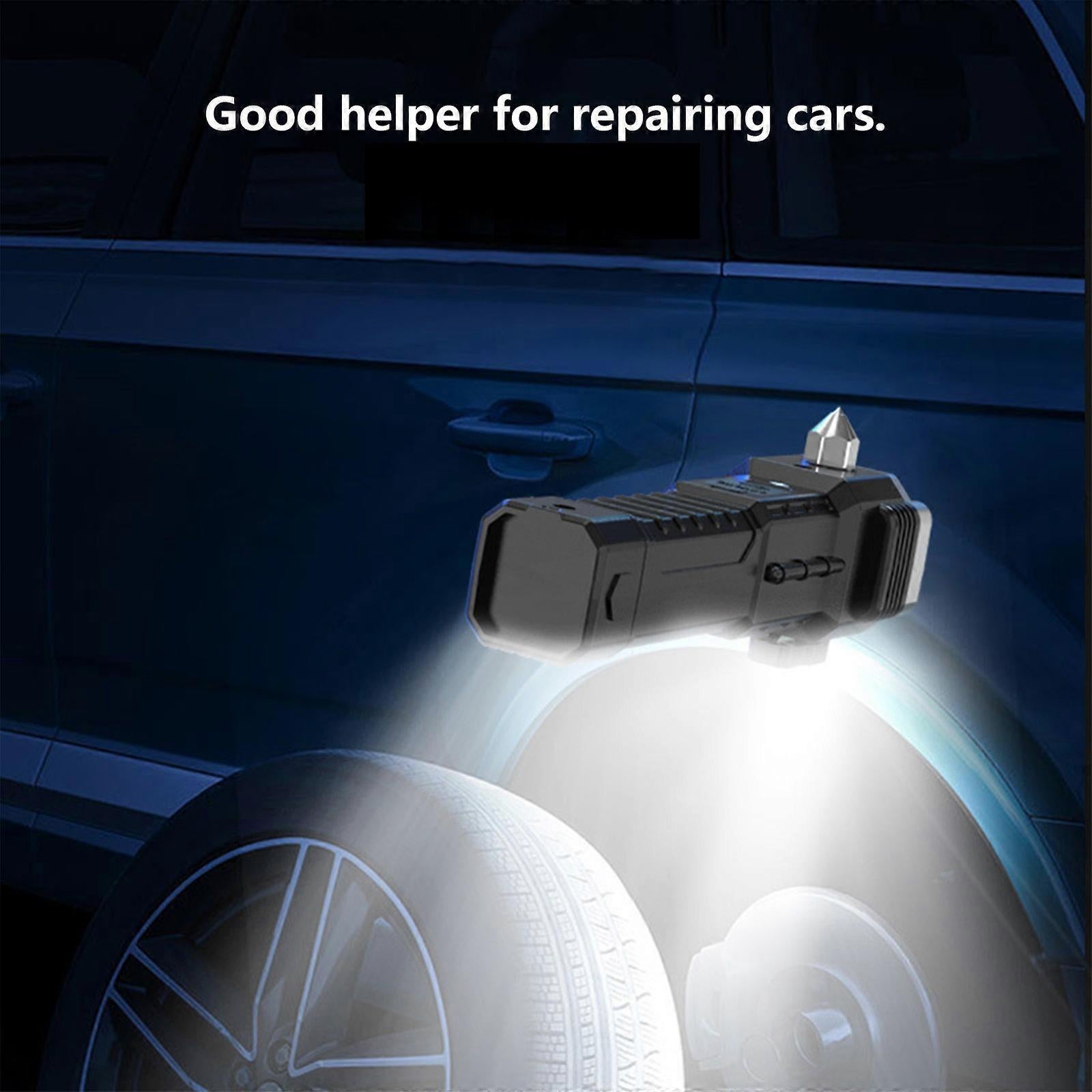 Multifunction Car Flashlight with Window Breaker Rechargeable Emergency Torch โ image 4
