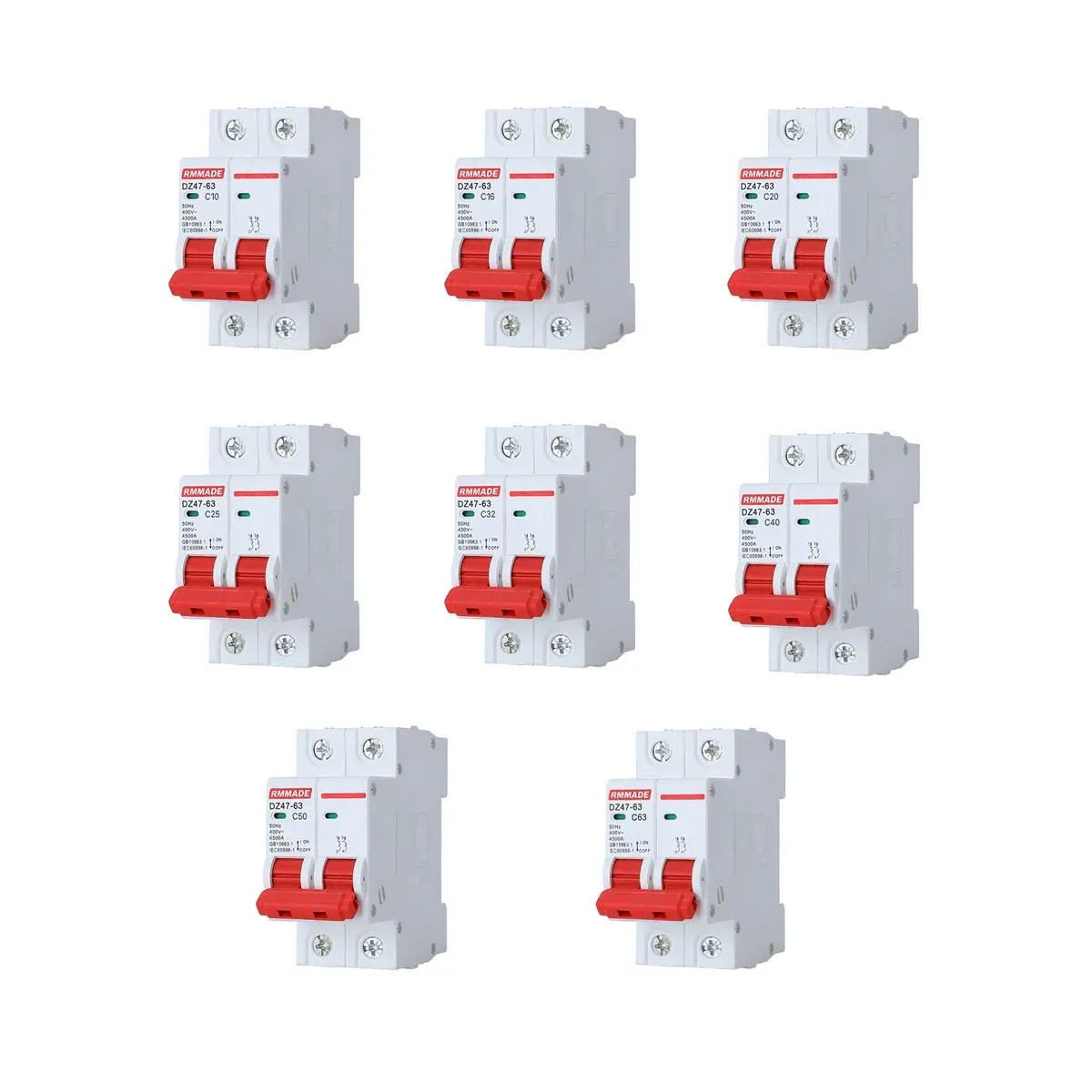 AC Circuit Breaker Solar 220-380V 2Pole Double MCB Mini 10-63 Amp - 25A — image 3